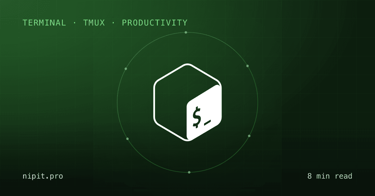tmux cho dev: một terminal, nhiều phiên, không sợ rớt SSH 🪟